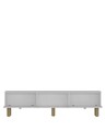 Comoda TV, Hanah Home, Dario Bohem, 150x40.6x29.6 cm, PAL , Alb