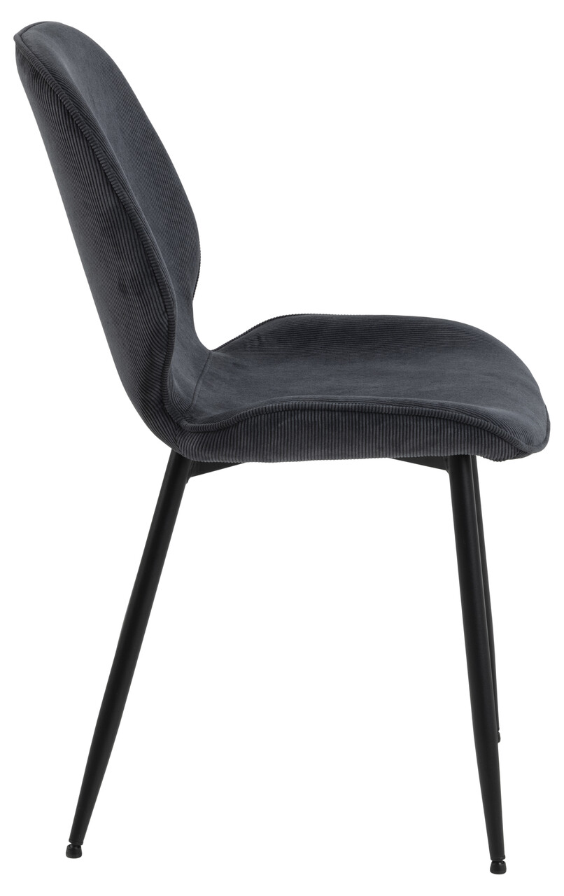 Scaun Femke, Actona, 47.5x57.5x85 cm, tesatura corduroy/otel, antracit - view 9