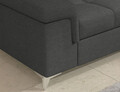 Coltar extensibil stanga 4 locuri ELTAP, ERI-41, Eridano, 275x202x88 cm, lemn/poliester, gri inchis