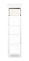 Comoda cu 5 sertare Leonie, Bizzotto, 26x32x98 cm, lemn de paulownia/MDF, alb