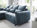 Coltar extensibil stanga 4 locuri ELTAP, LT-40MAN, Campo, 265x196x88 cm, lemn/poliester, albastru inchis
