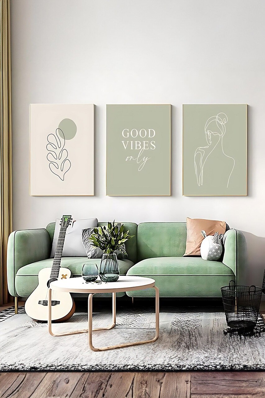 Set 3 tablouri decorative Artsycllct13 MDF Multicolor