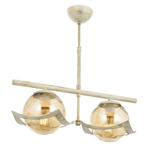 Lustra, av-4117-2by, aurora, 50 x 25 x 55 cm, 2 x e27, 60w, alb