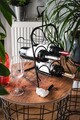 Suport pentru sticle de vin, Puqa Design, Jade, 20.5x22x34.5 cm, Metal, Negru