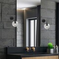 Aplica de perete, Fulgor, 942FLG1327, Metal, Negru