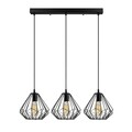 Lustra, Diamond - 704-S1, Sheen, 73 x 117 cm, 3 x E27, 40W, negru