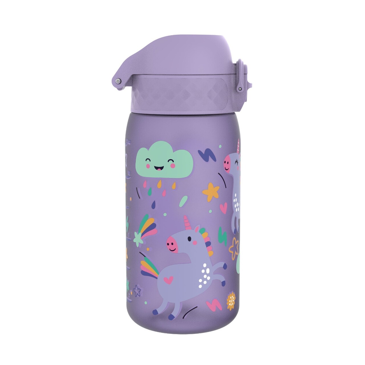Sticla apa pentru copii, recyclon, 350ml, Periwinkle, Unicorns - Ion8 - view 4