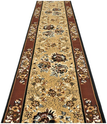 Traversa pentru hol Kareli, Decorino, 80x700 cm, polipropilena, bej