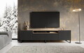 Comoda TV ADRK, Noemi, 200x41x53 cm, PAL melaminat/MDF, negru/artisan