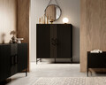 Dulap multifunctional ELTAP, Raftt, 122x42x140 cm, PAL/MDF, negru