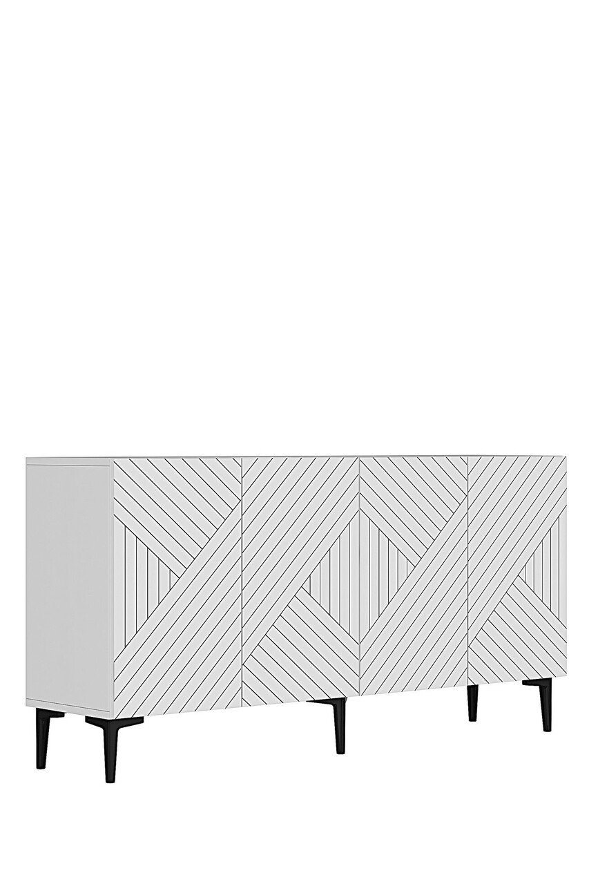 Consola, Hanah Home, Ferro 150, 150x75x32 cm, Alb - view 4