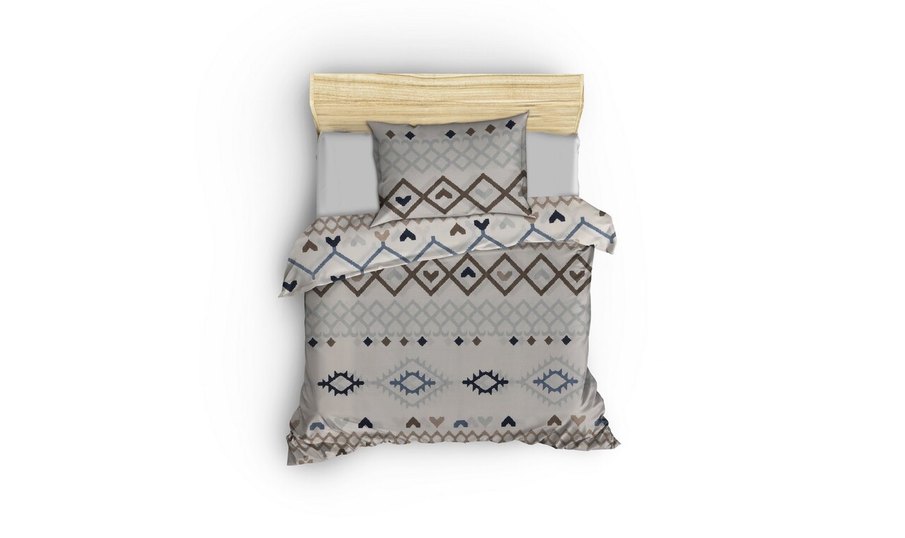 Lenjerie de pat pentru o persoana, Afra, Life Style, 50% bumbac / 50% poliester - 1 | YEO