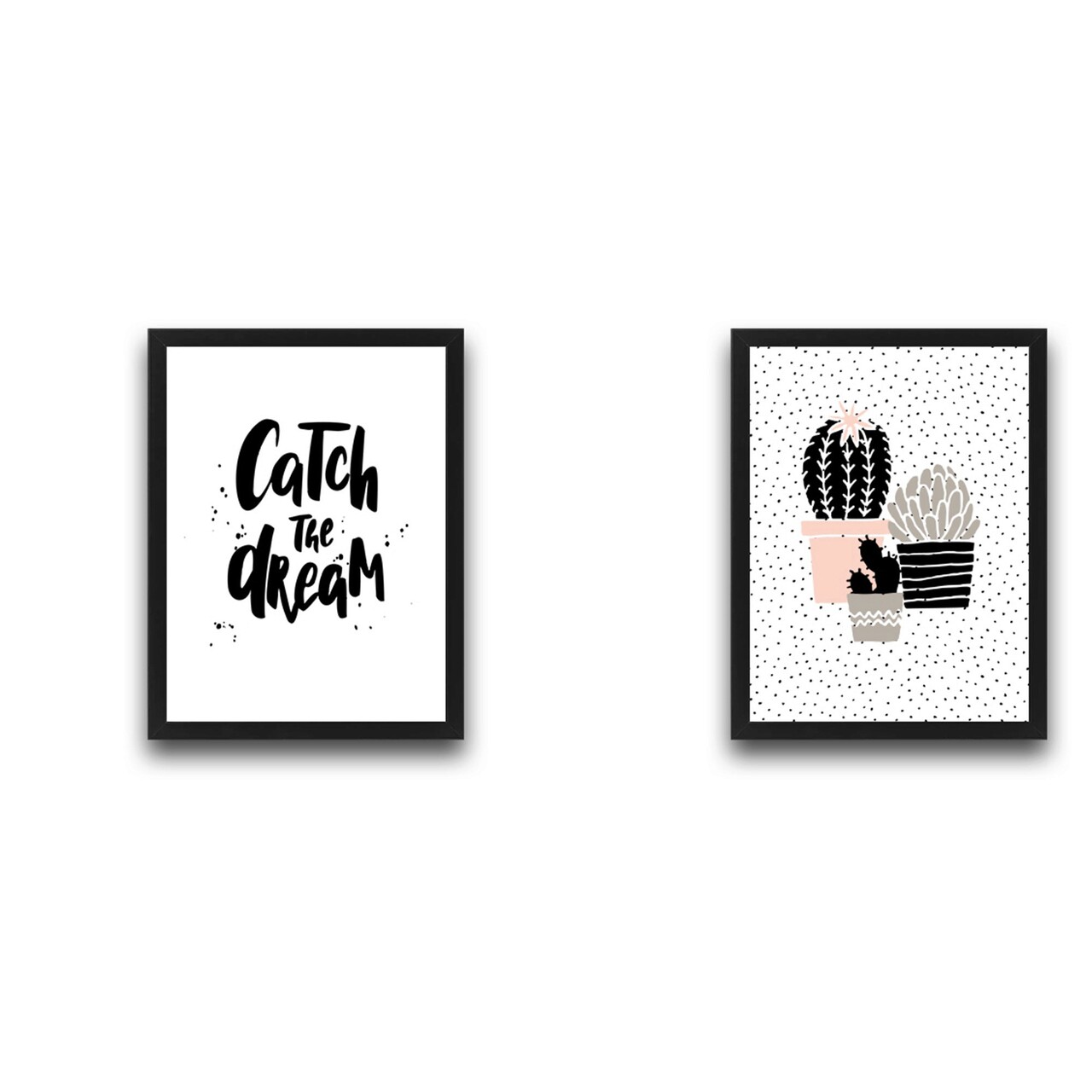 Set 2 tablouri decorative, Catch The Dream Set, PAL, Hartie, Multicolor - 1 | YEO