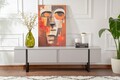 Comoda TV, Nordure, Serenity, 180x50x29 cm, PAL, Gri/Negru