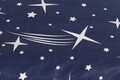 Lenjerie de pat pentru o persoana, Halley - Dark Blue, EnLora Home, 65% bumbac/35% poliester