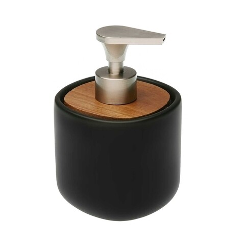 Dozator sapun lichid judy, versa, 9.5x9.5x14 cm, ceramica, negru