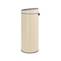 Cos de gunoi, Brabantia, Touch Almond, 115042, 30 L, inox, crem