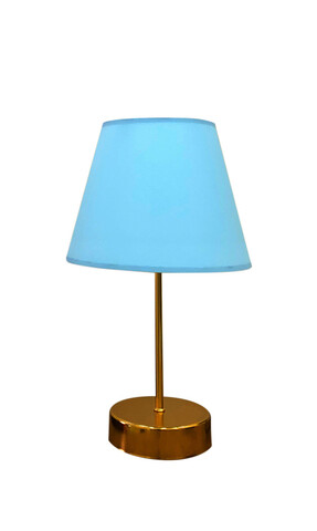 Lampa de masa, FullHouse, 390FLH1717, Metal, Albastru / Auriu