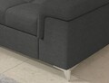 Coltar extensibil dreapta 4 locuri ELTAP, ERI-13, Eridano, 275x202x88 cm, lemn/poliester, gri inchis