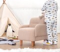 Fotoliu pentru copii, Fluffe, 209FLF1428, Blana artificiala, Roz pudra