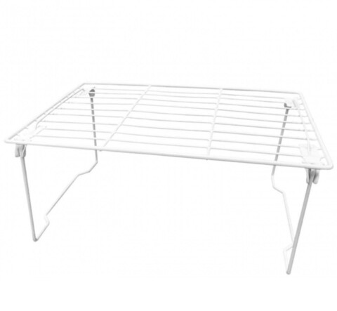 Organizator pliabil pentru bucatarie confortime, 39.8x19x23 cm, metal, alb