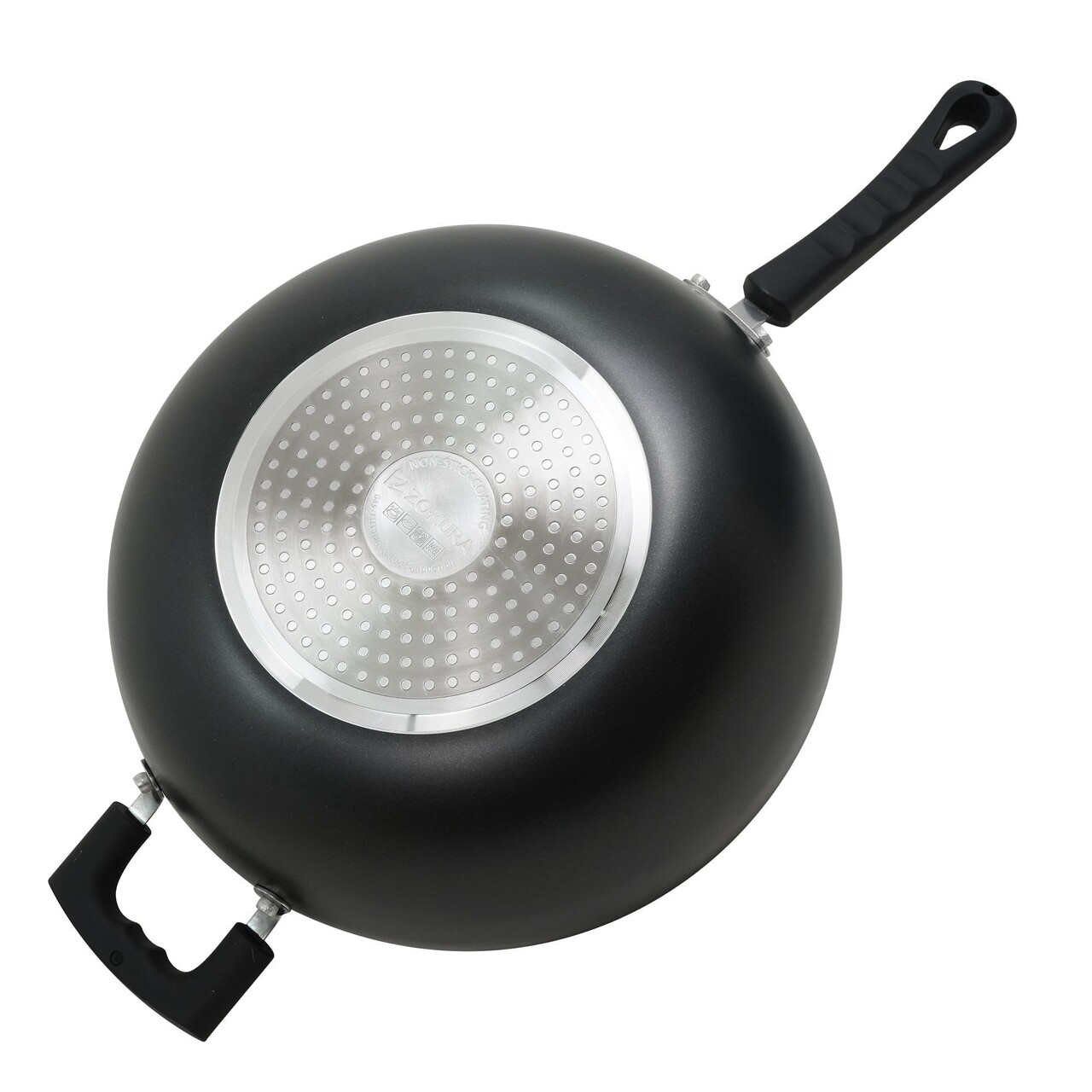 Tigaie wok, aluminiu, 30cm, "Primary" - Zokura - imagine 3