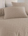 Set cuvertura de pat dubla 3 piese, Sandeo - Beige, Şaheser, Bumbac;Poliester