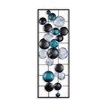 Decoratiune de perete, Camber, Metal, 90 x 32 x 4 cm, Multicolor