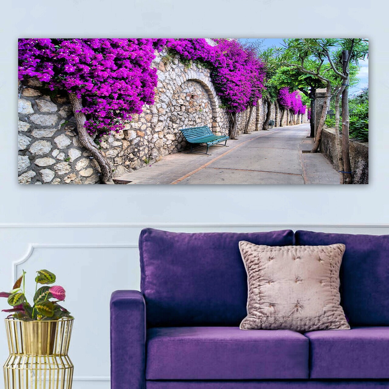 Tablou decorativ, YTY132547757_50120, Canvas, Rama din lemn (grosime 3 cm), Multicolor