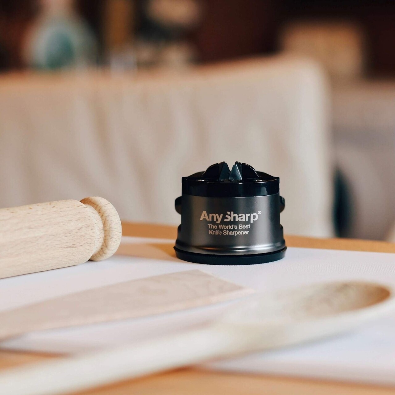 Ascutitor de cutite Pro Gun Metal, AnySharp - imagine 3