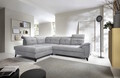 Coltar extensibil stanga 5 locuri ELTAP, LT-04AU, Inferne, 297x210x107 cm, lemn/poliester, gri deschis