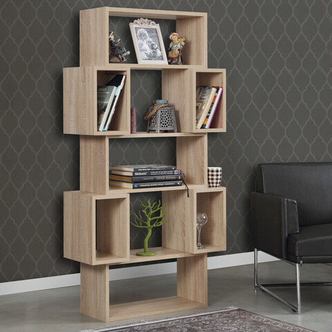 Corp biblioteca, comforty, box, 84x160x30 cm, stejar deschis