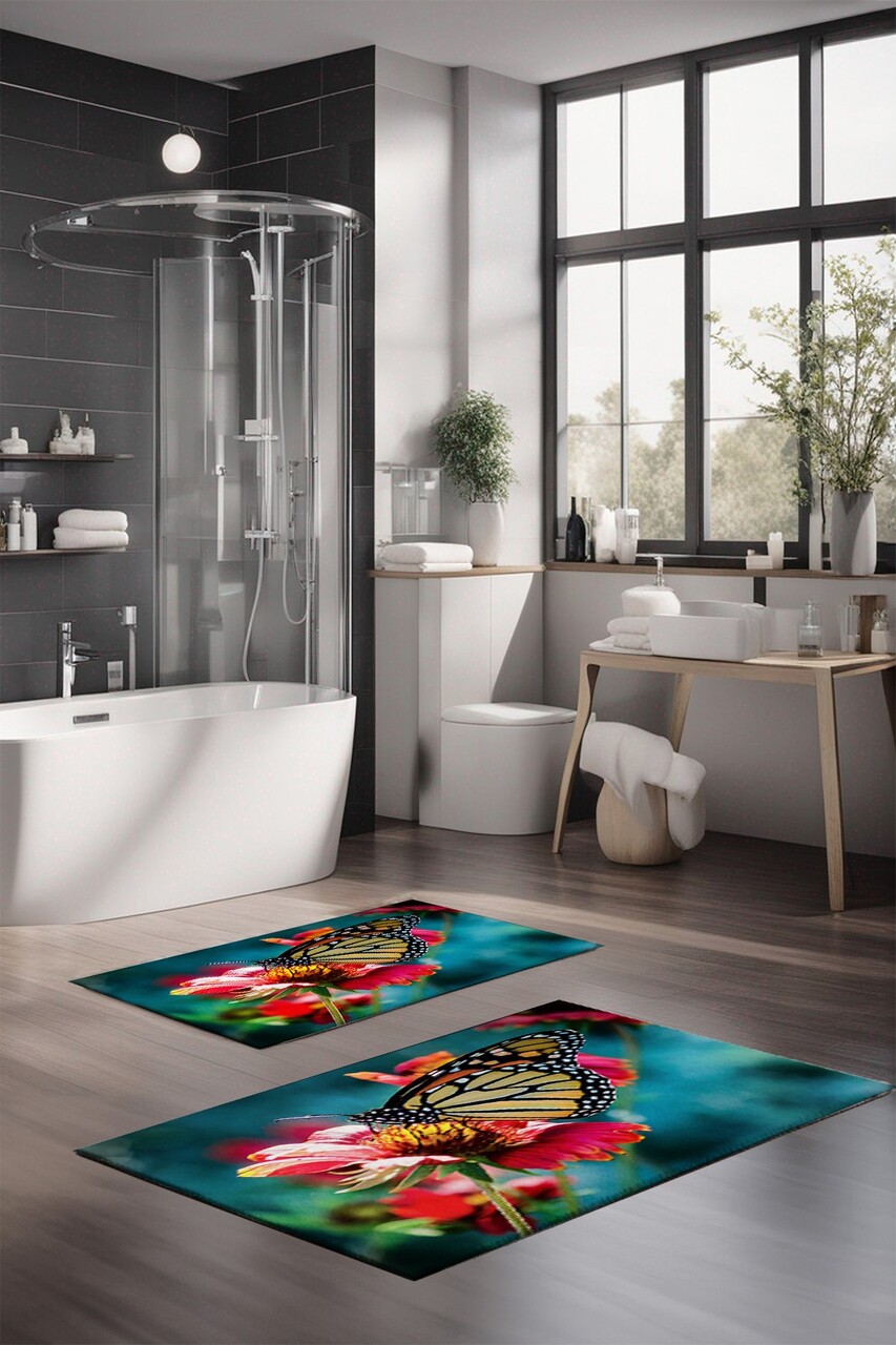 Set covorase de baie, Cartwright, CT-5103, Poliester, Multicolor