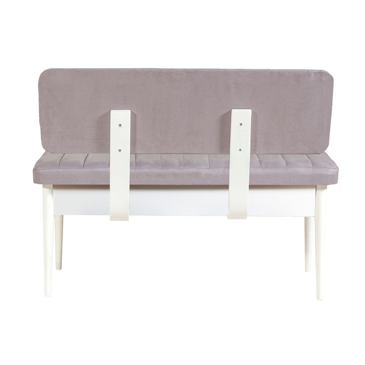 Bancheta cu spatar, Vina 0701-2, Vella, Soho, White, 110x40x85 cm - 2 | YEO