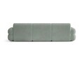 Canapea 4 locuri, Neo, Micadoni Home, 305x100x83 cm, tesatura Chenille Silencio, albastru muted