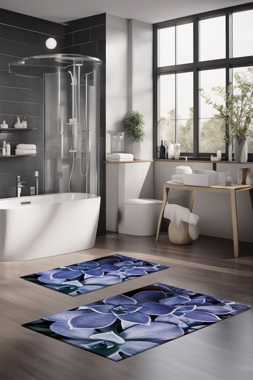 Set covorase de baie, Cartwright, CT-5300, Poliester, Multicolor