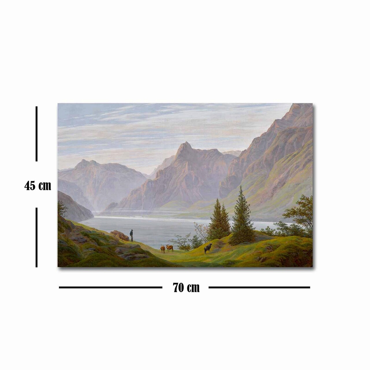 Tablou decorativ, FAMOUSART-047, Canvas, Dimensiune: 45 x 70 cm, Multicolor