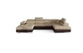 Coltar extensibil dreapta 6 locuri ELTAP, Rod-03, Rodrigo, 345x202x90 cm, lemn/poliester, bej/maro inchis