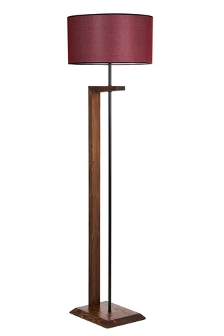 Lampadar, Luin, 8276-2, E27, 60 W, metal/lemn/textil Iluminat