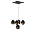Lustra, Tatum, 584TTM1168, Metal, Negru / Fume
