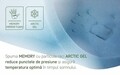 Saltea Argentum Therapy, Memory Arctic Gel, Husa cu ioni de argint, Super Ortopedica, Anatomica, 180x200 cm