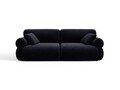 Canapea 3 locuri, Ophelia, Micadoni Home, 217x100x84 cm, catifea, albastru regal