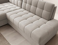 Coltar extensibil stanga 3 locuri ELTAP, LT-18SO, Blezalt, 240x150x82 cm, lemn/poliester, bej deschis