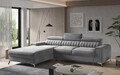 Coltar extensibil stanga 3 locuri ELTAP, LT-04SO, Grayson, 278x205x92 cm, lemn/poliester, gri