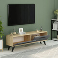 Comoda TV, Olivia, Melisa, 120x45x29.6 cm, PAL , Safir / Antracit