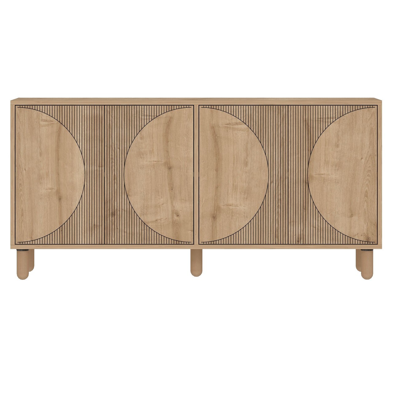 Consola, Hanah Home, Arventa, 150x73x36 cm, PAL, Maro - view 4