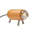 Lampa de masa, Sheen, 521SHN2216, Lemn, Roșu/Lemn