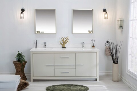 Set mobilier de baie (3 piese), jussara, superior 72, bej