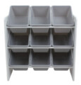 Organizator jucarii / mobilier camera copilului U-Grow, 63x30x60 cm, PAL/polipropilena, gri
