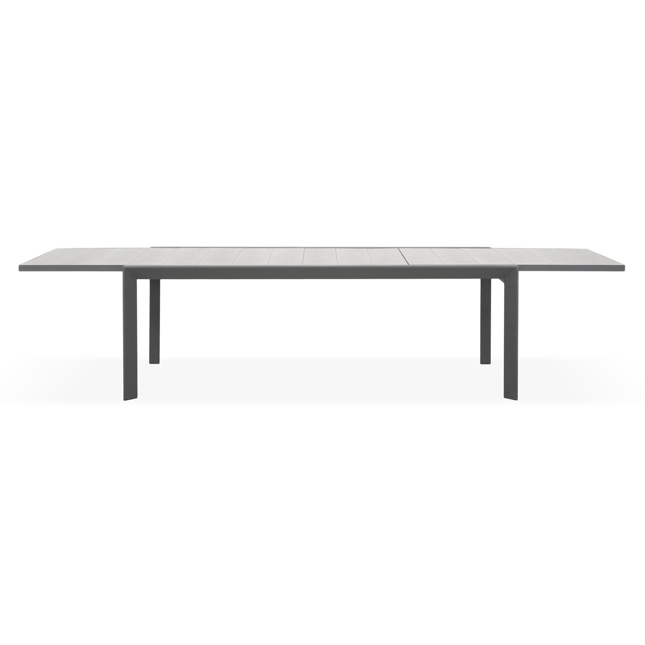 Masa extensibila pentru gradina/terasa Monarch, 220/340x116x75 cm, aluminiu/ceramica, antracit/gri - 1 | YEO